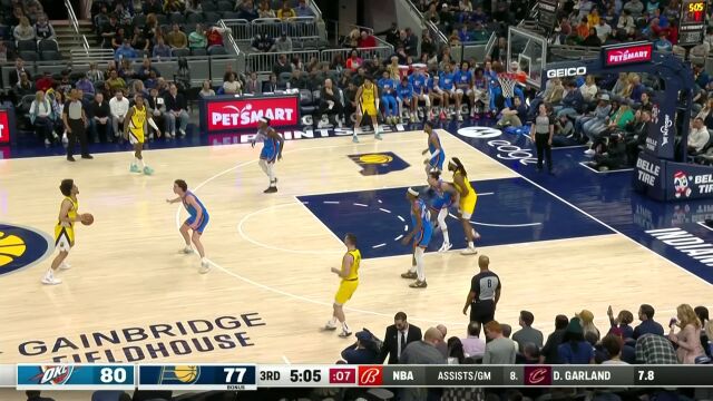 恩沃拉轻松写意传球篮下 以赛亚-杰克逊接球轻松吃饼