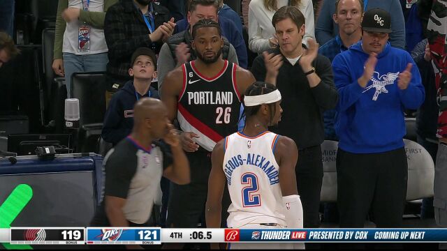 开拓者vs雷霆精华纯享 亚历山大绝杀摧毁利拉德生涯之夜