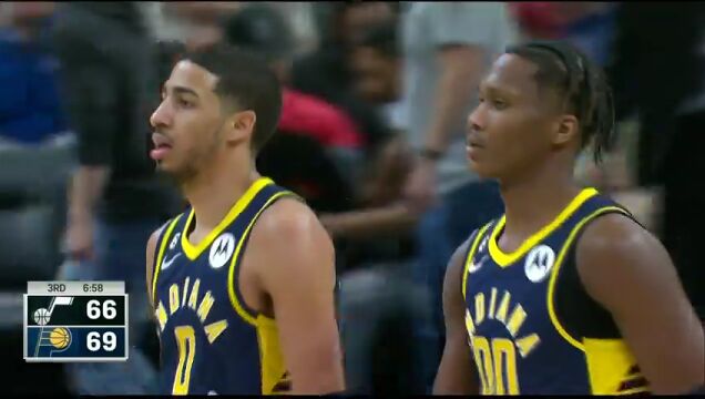 爵士vs步行者第3节英文原声回放