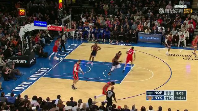 鹈鹕vs尼克斯第4节英文原声回放