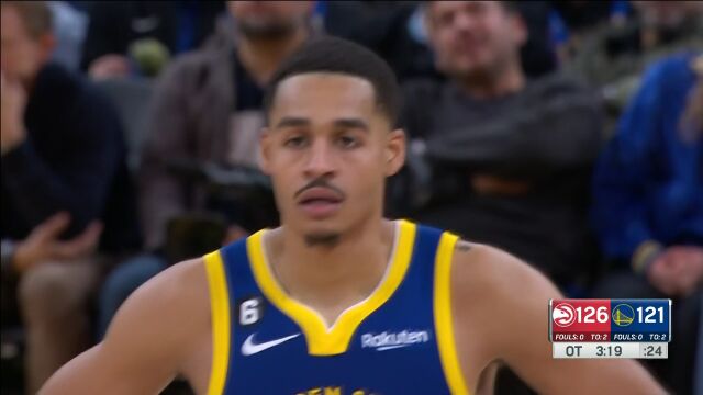 NBA常规赛：老鹰vs勇士加时中文解说回放