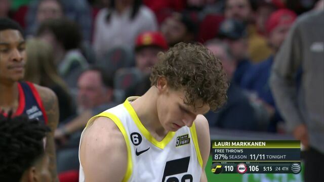 NBA常规赛：爵士vs火箭英文原声全场回放