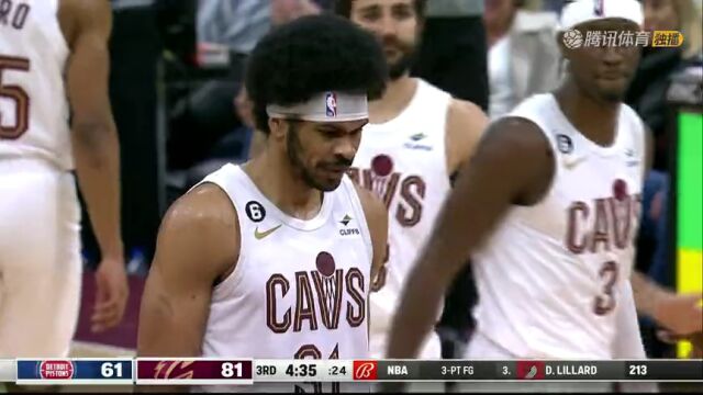 NBA常规赛：活塞vs骑士第3节英文原声回放