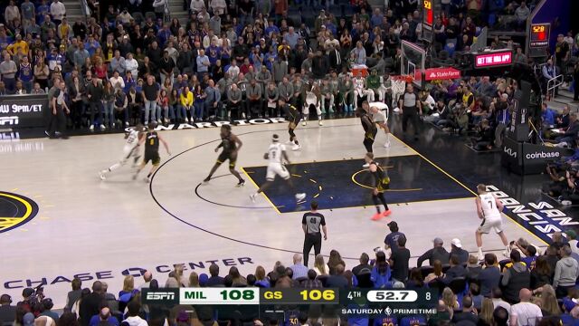 要进就进关键球！库里最后时刻连得11分