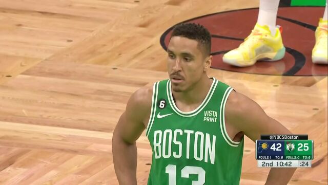 NBA常规赛：步行者vs凯尔特人第2节英文原声回放