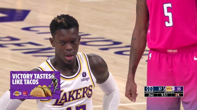 NBA常规赛：奇才vs湖人第2节中文解说回放