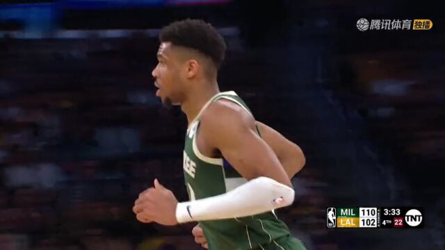 雄鹿115-106湖人 字母哥狂砍38分豪取九连胜