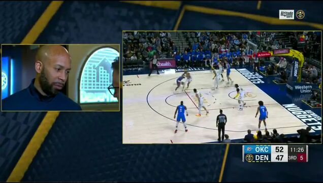 NBA常规赛：雷霆vs掘金 英文解说全场回放