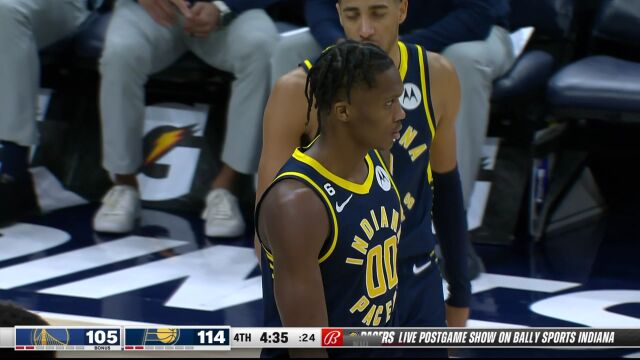 勇士vs步行者第4节英文原声回放