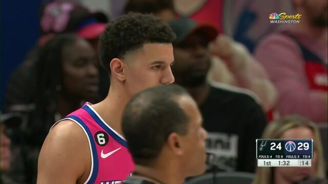 马刺vs奇才第1节英文原声回放