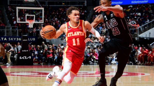 特雷杨vs篮网集锦 砍全场34分一剑封喉篮网