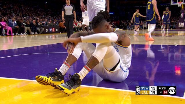 NBA常规赛：勇士vs湖人第1节中文解说回放