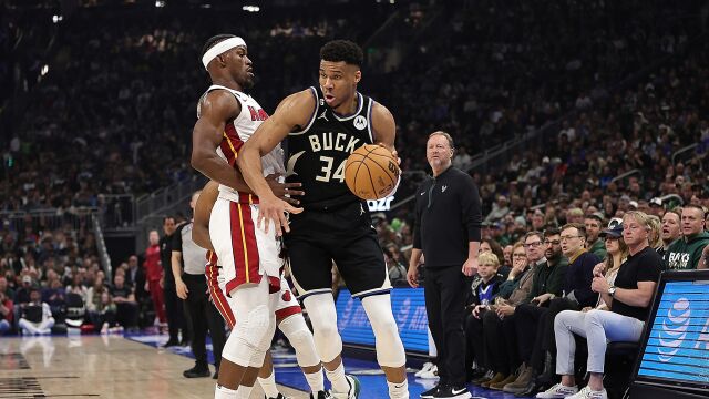 热火vs雄鹿精华回放 字母&希罗伤退 巴特勒35+11热火先下一城