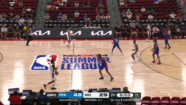 借助挡拆直杀篮下 西博恩突破上篮一气呵成打成2+1