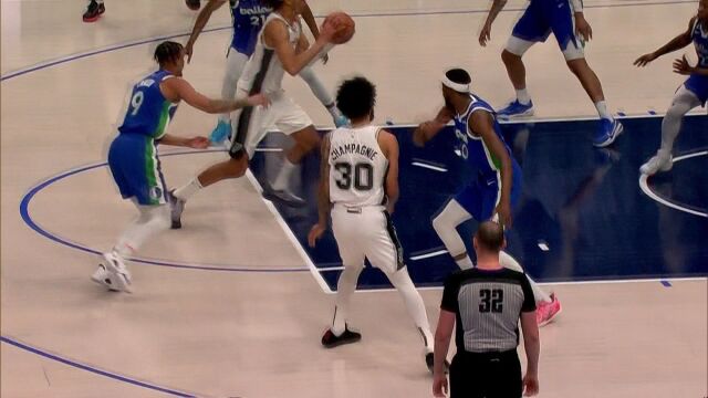 马刺vs独行侠第1节中文解说回放