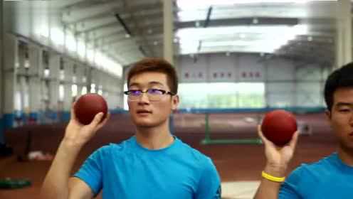 沈阳体育学院体育教育学院原地推铅球技术教学视频―微课