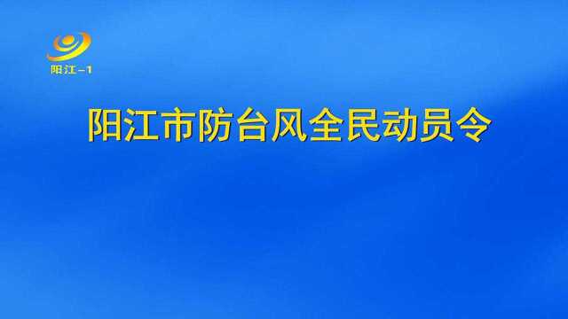 阳江市防台风全民动员令