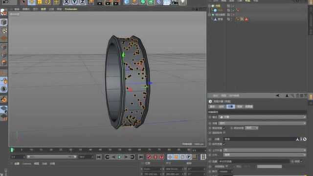 C4D戒指建模渲染 PS后期 C4D专业建模