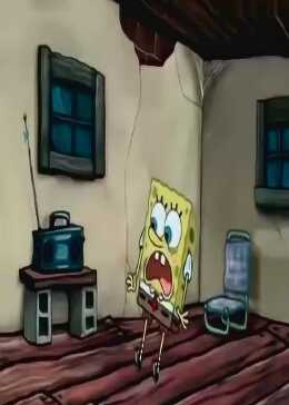 海绵宝宝的父母被绑架了，地下室传来尖叫，他拔腿就跑