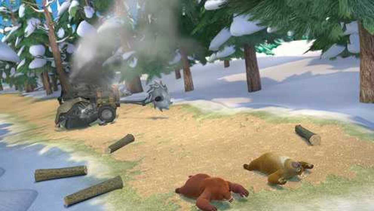 熊出没:光头强的车突然就爆炸了_腾讯视频