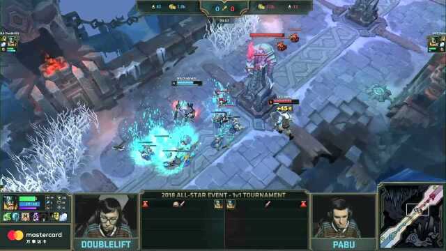 2018 AllStar 1v1 十六强 Doublelift vs Pabu