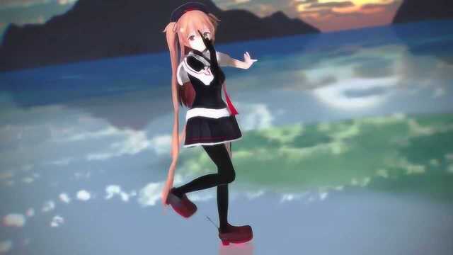 动漫/MMD 舰娘村雨改二:请问舰长要上舰吗?