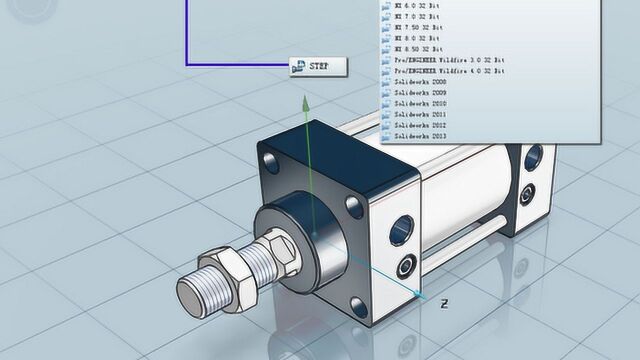 亚德客气动元件3D生成Solidworks/ProE/UG气缸电磁阀等