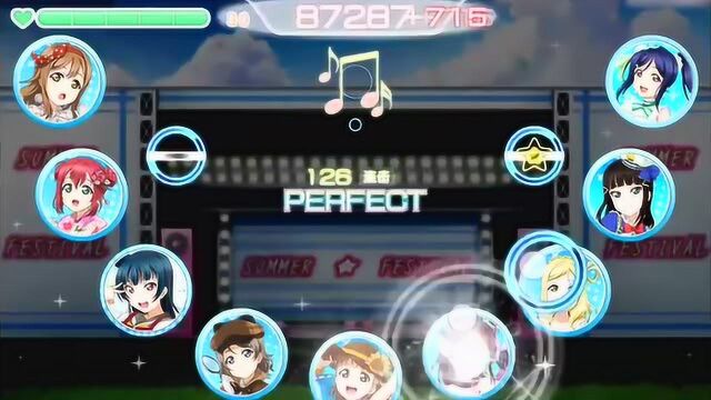 lovelive!学园偶像祭试玩,思念合而为一吧,手残党真不适合音游