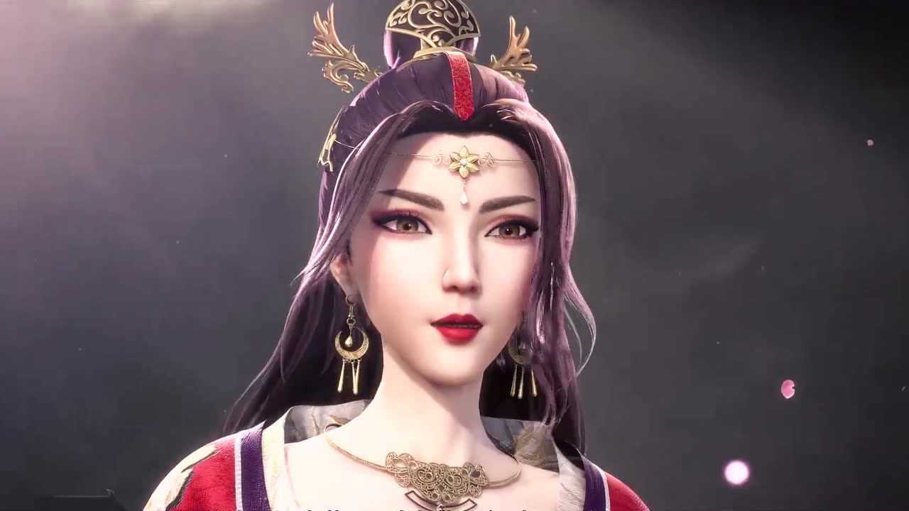 万界神主澹台月透过一缕阳光坐着镰月伴随着漫天的花瓣哇好美