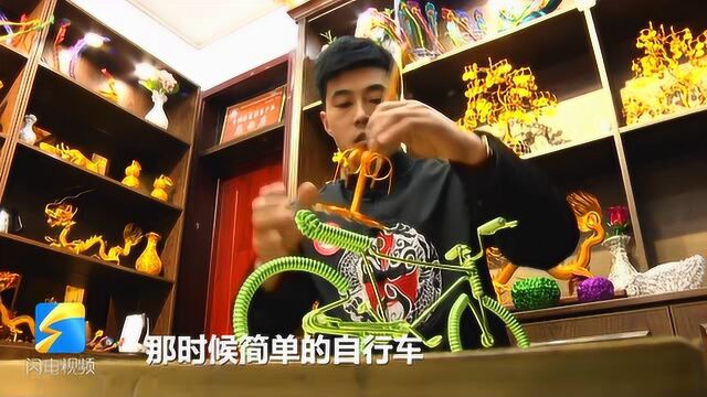 高手在民间!青州小伙用铝丝编织工艺品,造型惟妙惟肖