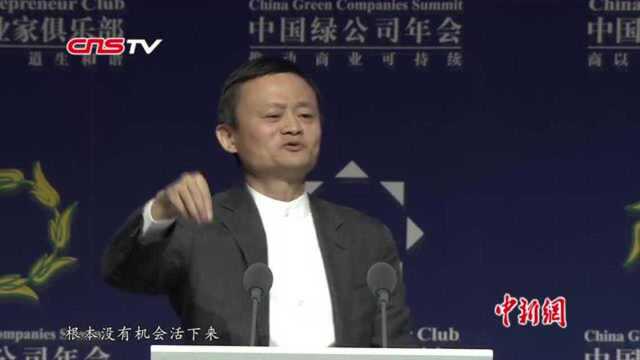 马云参加中国绿公司年会:沙漠里的梭梭树就有“企业家精神”