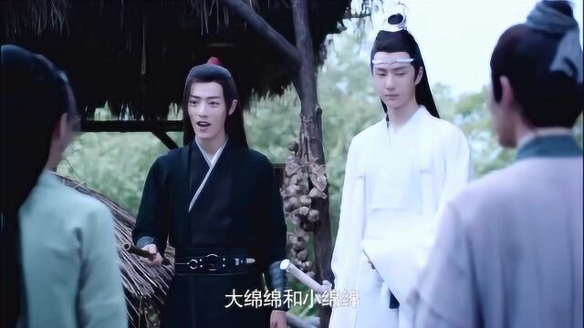 《陈情令》蓝忘机盯着小绵绵,孩子这表情好像吓到了