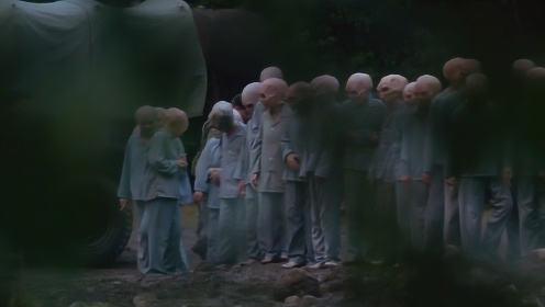 美剧《X档案》，荒野外的麻风病研究院，病人都有一张外星人的脸