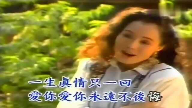 陈小云怀旧老歌《爱你不后悔》,港台流行歌曲,珍藏版MV