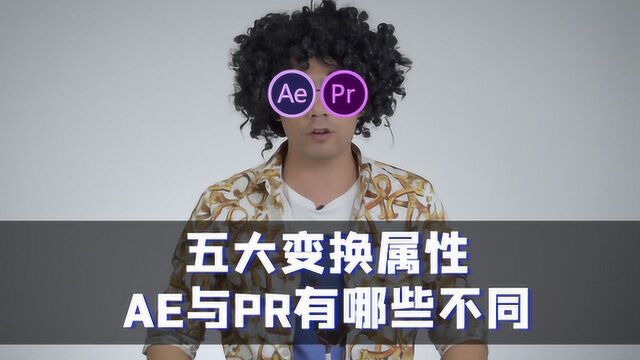 五大变换属性,AE和PR的有哪些不同?