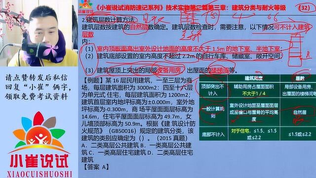 小崔说试:建筑高度拿尺量,建筑层数用眼瞅,4种情况要区分,消防爱考