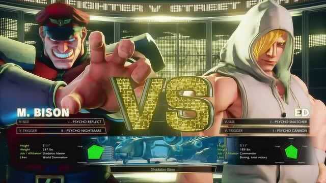 街霸V街头霸王5 维嘉M.Bison VS 爱德ED