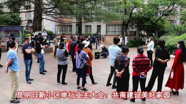 昆明日新小区举行业主大会:共商建设美好家园