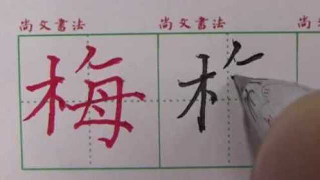 尚文书苑写字课堂3年级下010梅