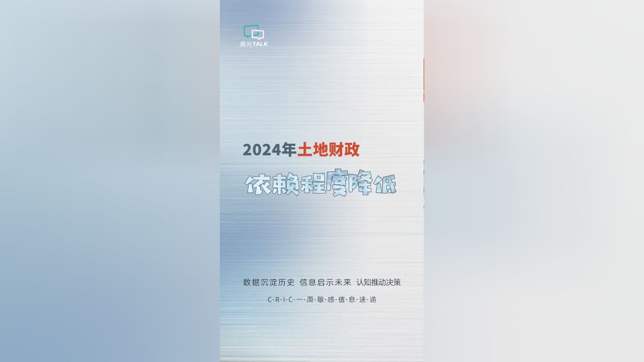 这些城市的"土地财政依赖程度"正在降低