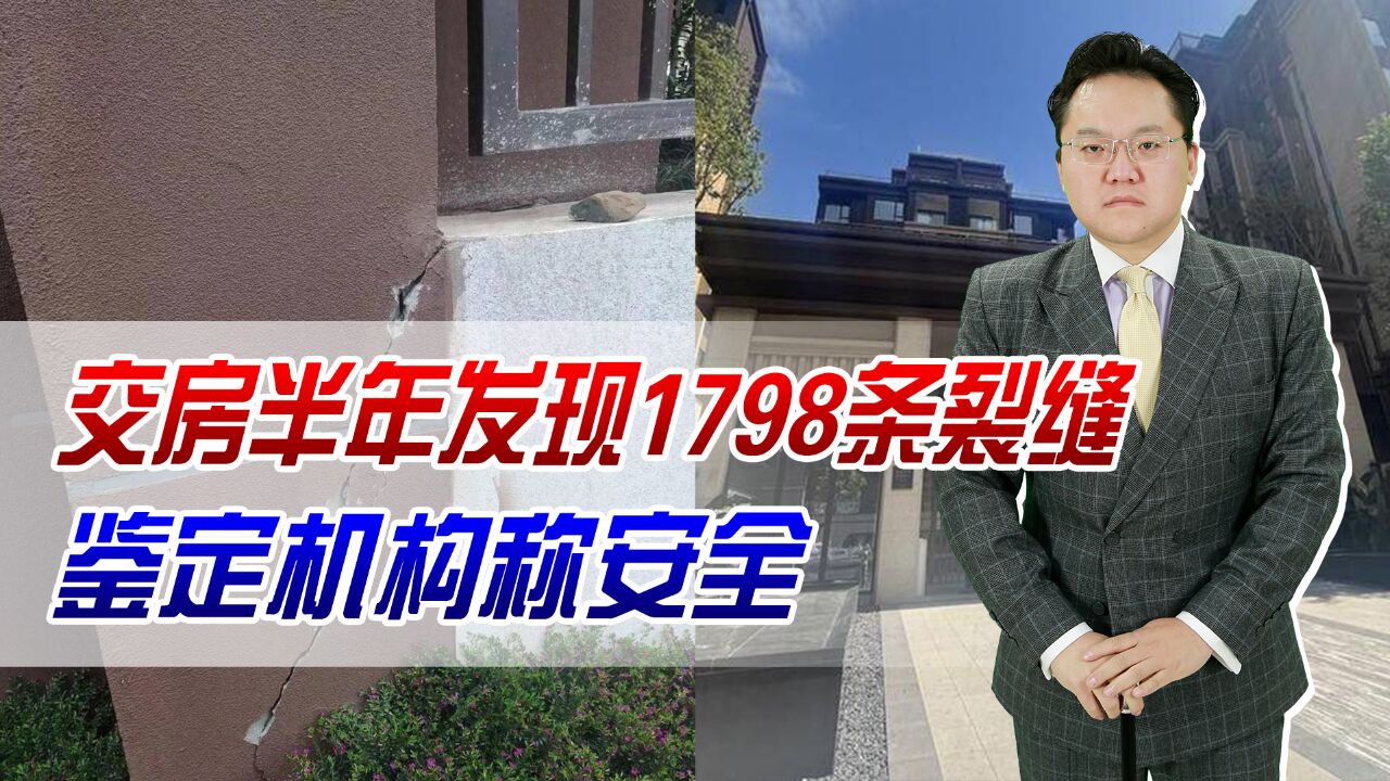 四川一小区交房半年发现1798条裂缝!鉴定机构:安全!建筑行业通病