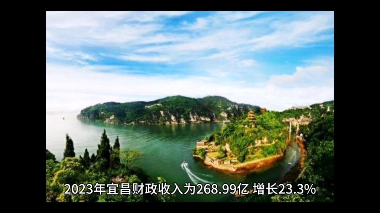 2023年宜昌各地财政收入表现,夷陵总量居县区首位,五峰增速出色