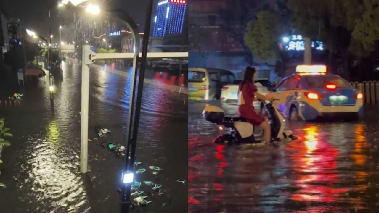 昆明暴雨致街道被淹,部分道路成了“汪洋大海”,开车如开船