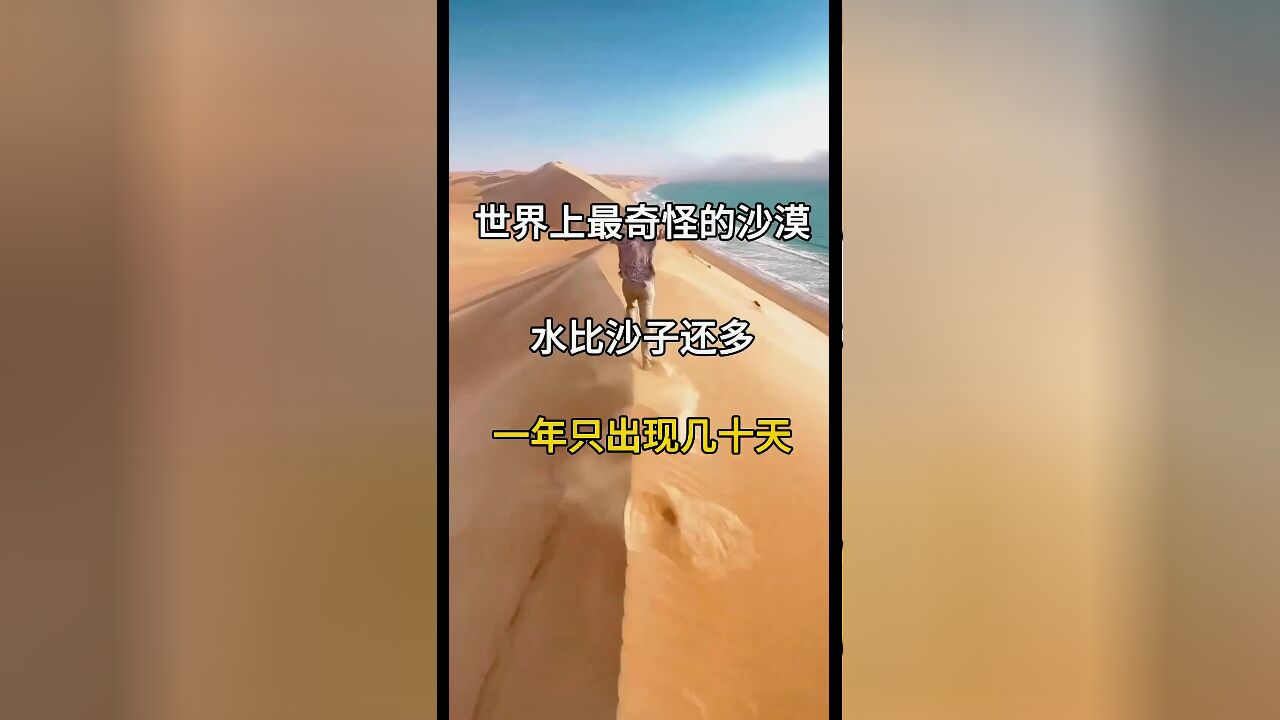 世界奇观:沙漠中的'水世界',每年仅现数十天