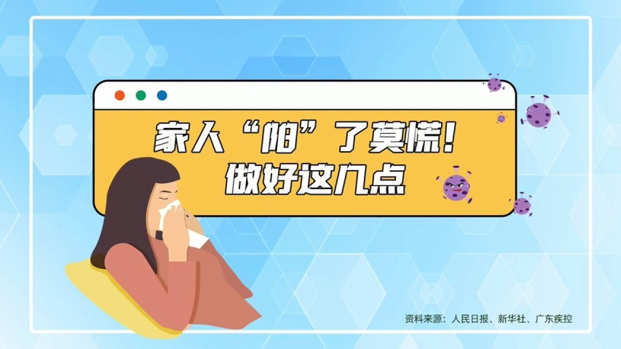 科普视界 | 家人“阳”了莫慌!做好这几点