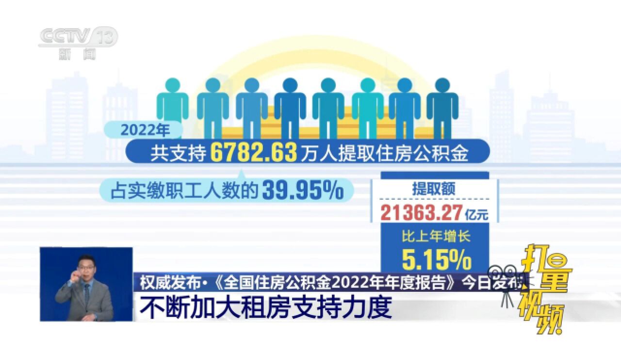 《全国住房公积金2022年年度报告》发布,不断加大租房支持力度