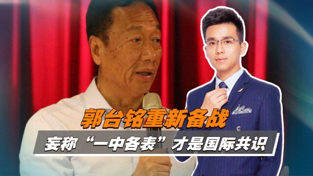 “换候”声不断,郭台铭重新备战,妄称“一中各表”才是国际共识