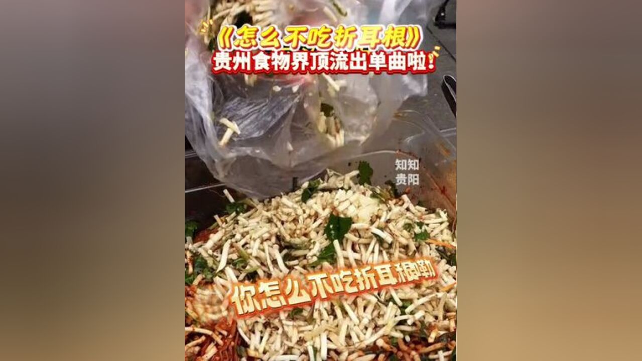 《怎么不吃折耳根》贵州食物界顶流出单曲啦