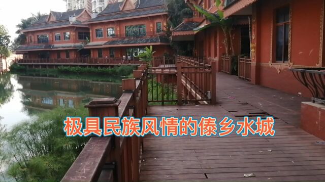 极具民族风情的傣乡水城,种了很多热带植物,风景真的很美