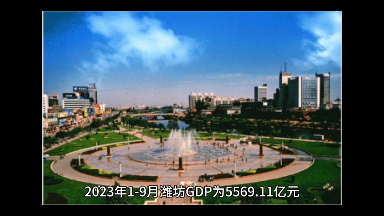 2023年19月潍坊各地GDP,寿光稳居第一,奎文表现出众